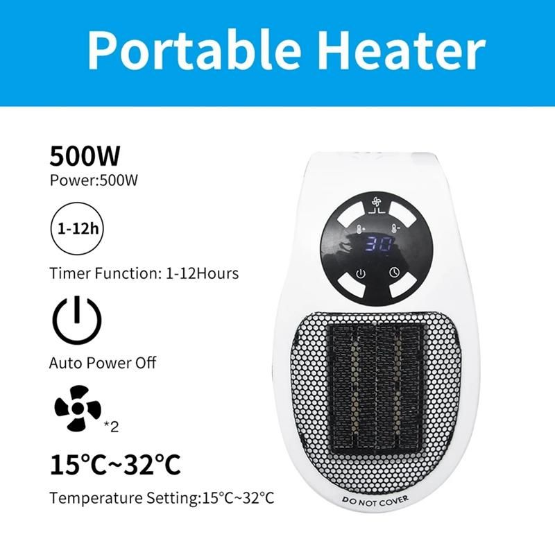 Portable Electric Mini Fan Heater Desktop Household Wall Heating Stove Radiator Warmer Machine for Winter US Plug