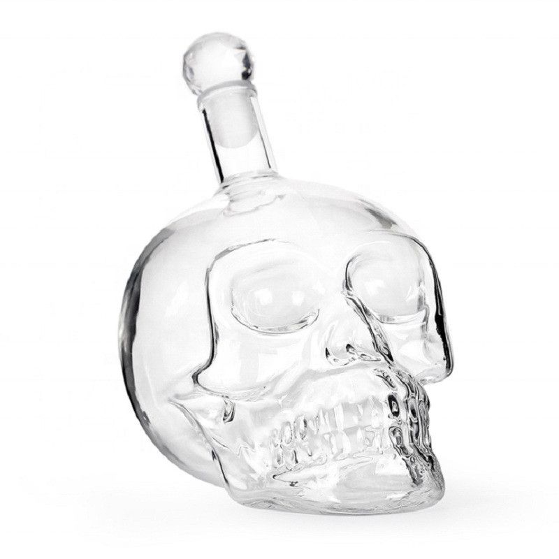 Creative Crystal Skull Head Bottle Whiskey Vodka Wine Decanter Bottles Whisky Glass B