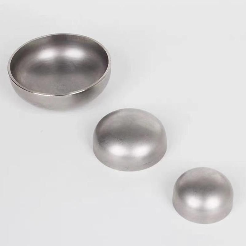 304 Stainless Steel End Socket Spot Supply Stainless Steel Pipe Cap Large Diameter Oval Head Flat Head