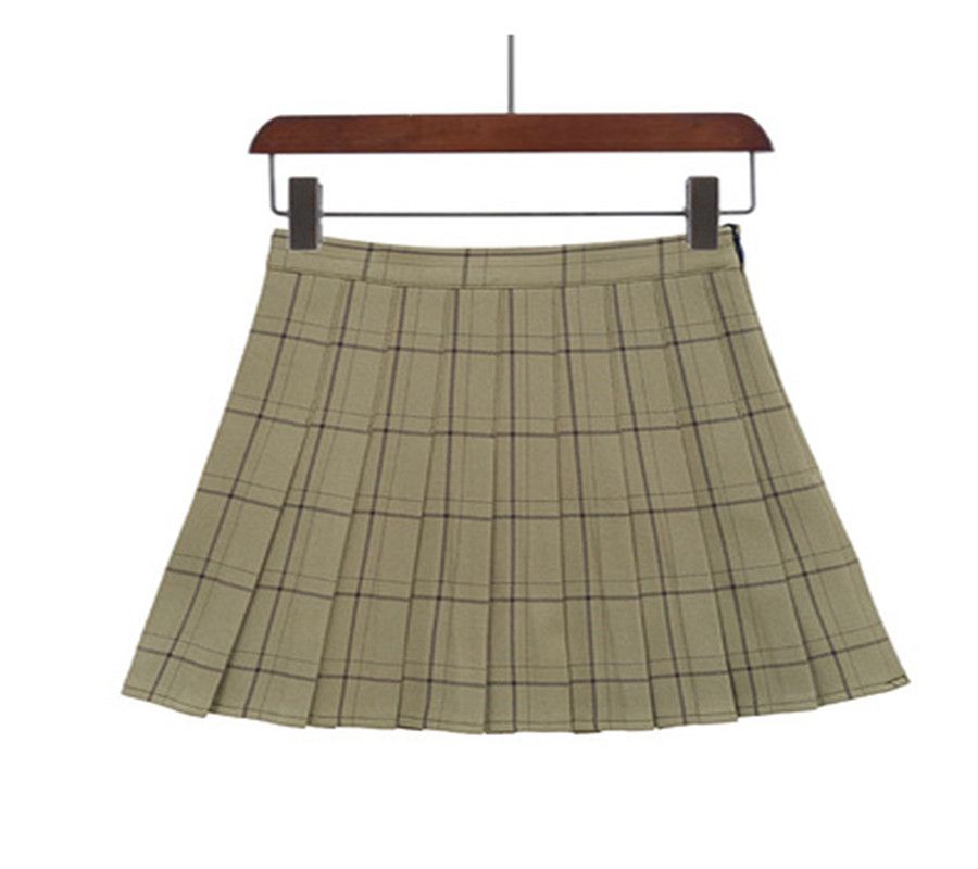 Pleated Skirt Of Tall Waist Skirt Grey