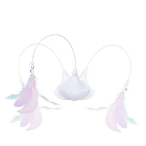 Pet Interactive Toy Cat Stick Feather Toy Feathers Tease Kitten Cat Automatic Feather Toy Premium Cat Stick Pet Supplies
