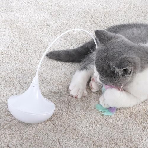 Pet Interactive Toy Cat Stick Feather Toy Feathers Tease Kitten Cat Automatic Feather Toy Premium Cat Stick Pet Supplies