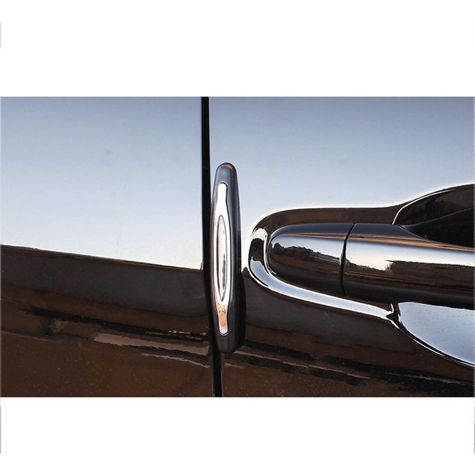 4pcs Black Car Door Bumper Scratch Crash Protector Exterior Black