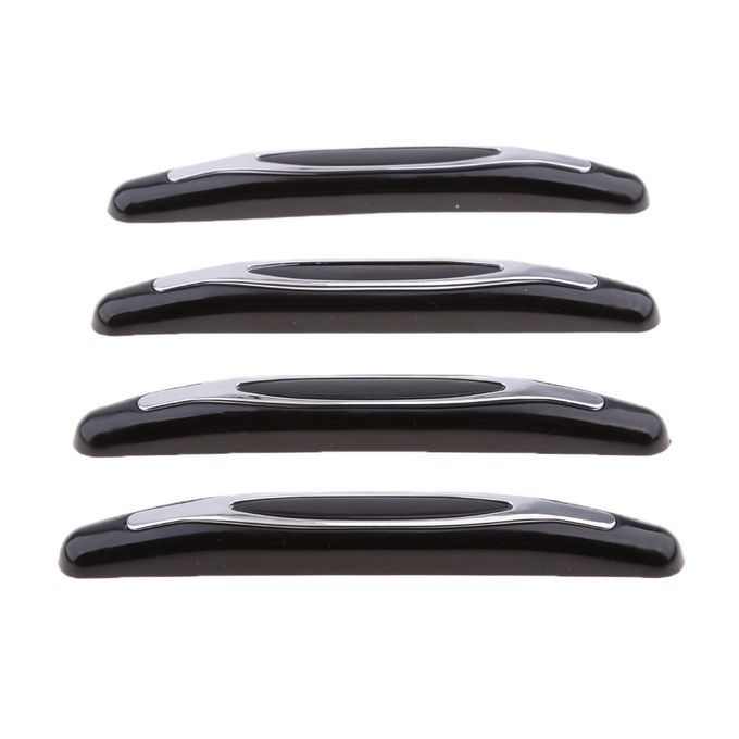 4pcs Black Car Door Bumper Scratch Crash Protector Exterior Black