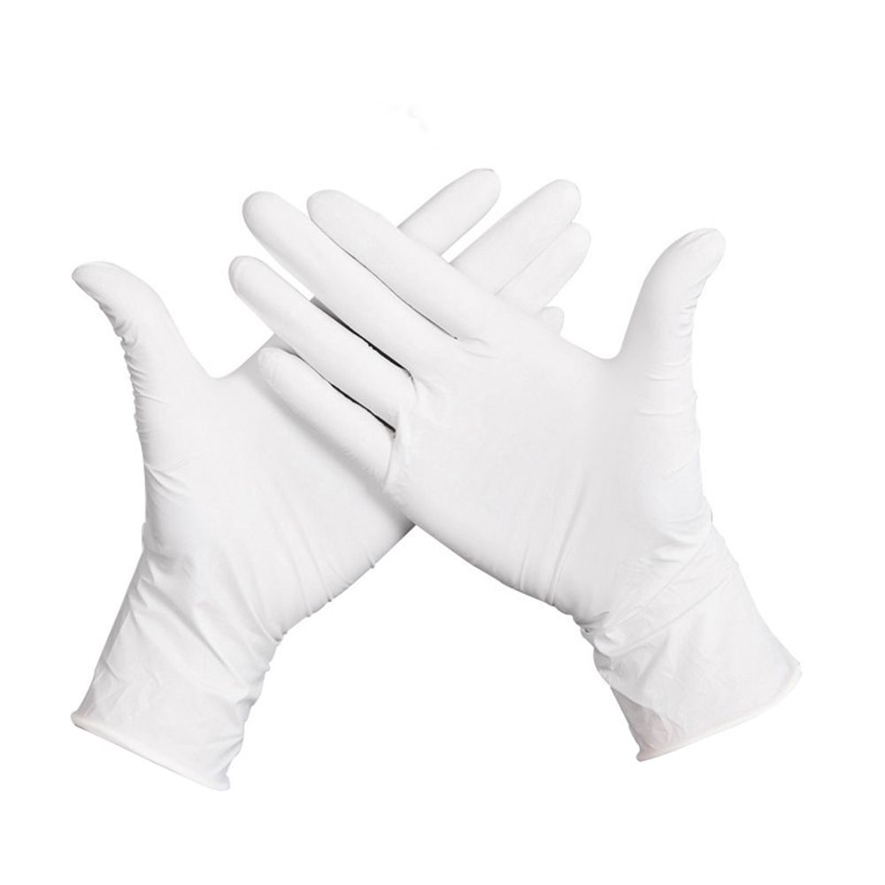 50 Pcs/Disposable Gloves Thick  Powder-Free Rubber Latex