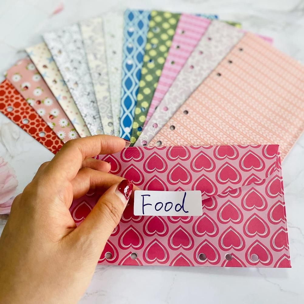 Cash Envelope for Budgeting,Budget Envelope for Cash System,12Pcs Budget Sheets and 24Pcs Self-Adhesive Label