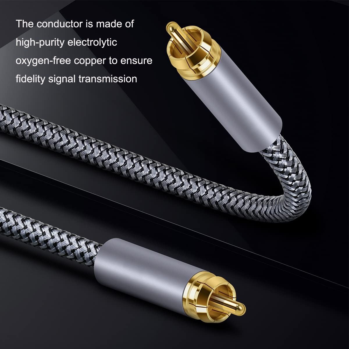 Pure Copper Coaxial HIFI Digital Audio Cable 1.5m
