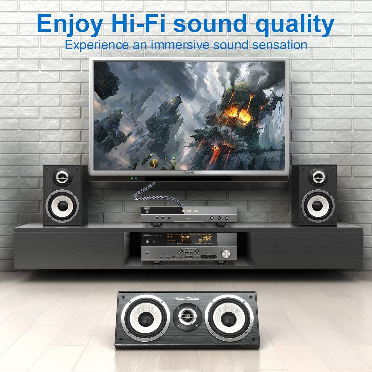 Pure Copper Coaxial HIFI Digital Audio Cable 1.5m