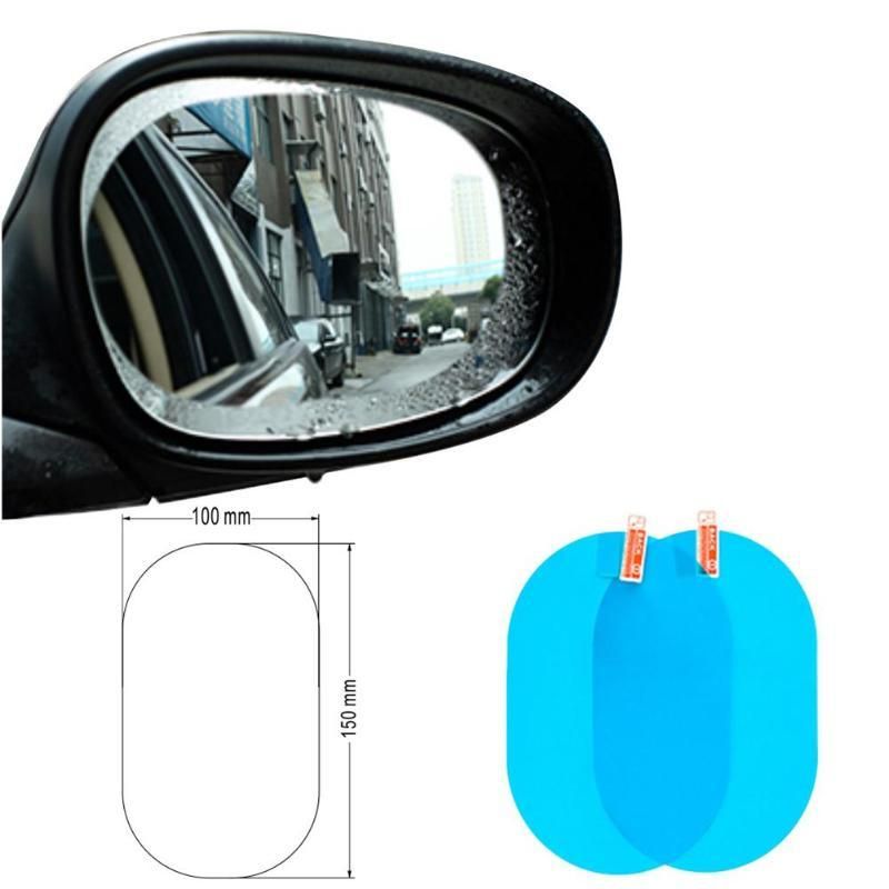 2/4/8pcs Car Side Rearview Mirror Waterproof Anti-Fog Film Side Window Glass Film Can Protect Your Vision Driving On Rainy Days