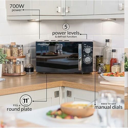 17L Colours Plus+ Compact Manual Microwave Oven - 700W