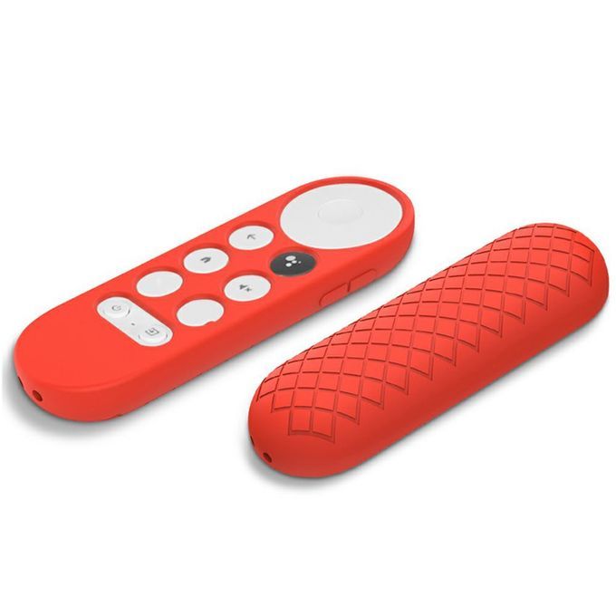 Sili One Prote Tive Ase Smart TV Remote Ontrol Over Anti-Lost Skin Sleeve-red