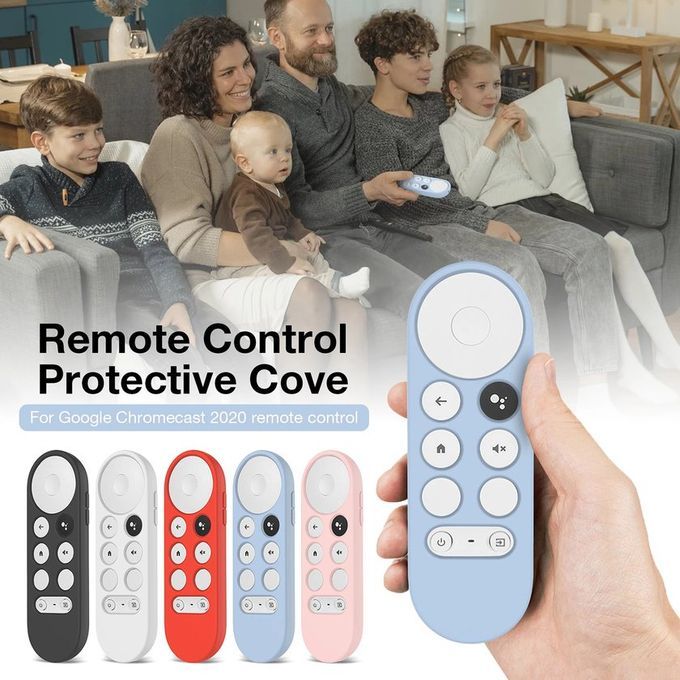 Sili One Prote Tive Ase Smart TV Remote Ontrol Over Anti-Lost Skin Sleeve-red