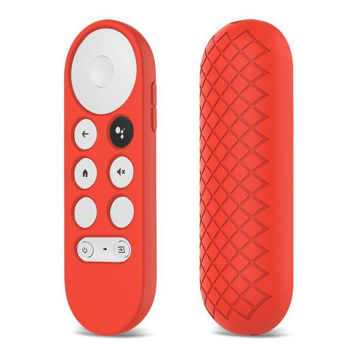 Sili One Prote Tive Ase Smart TV Remote Ontrol Over Anti-Lost Skin Sleeve-red