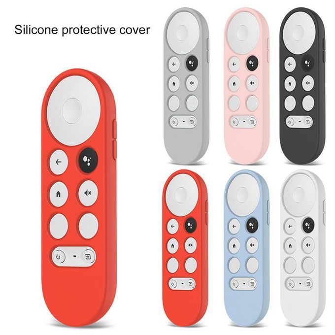 Sili One Prote Tive Ase Smart TV Remote Ontrol Over Anti-Lost Skin Sleeve-red