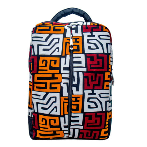 Ankara Print Backpack