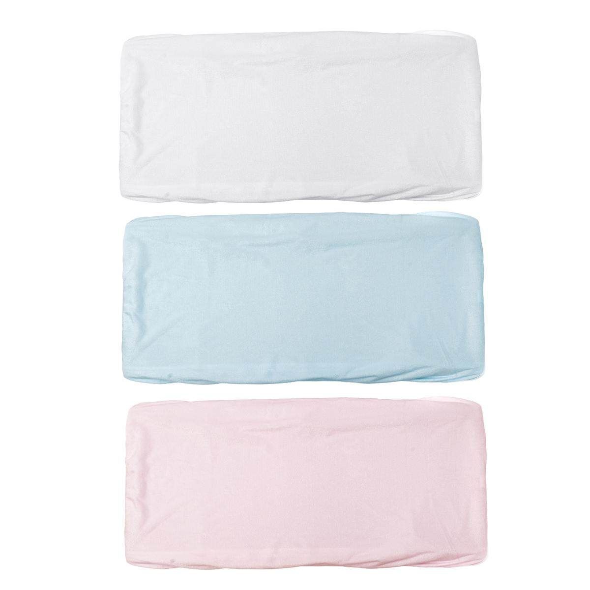 Baby Bed Mattress Cover Crib Fitted Sheet Polyester Waterproof Protector White