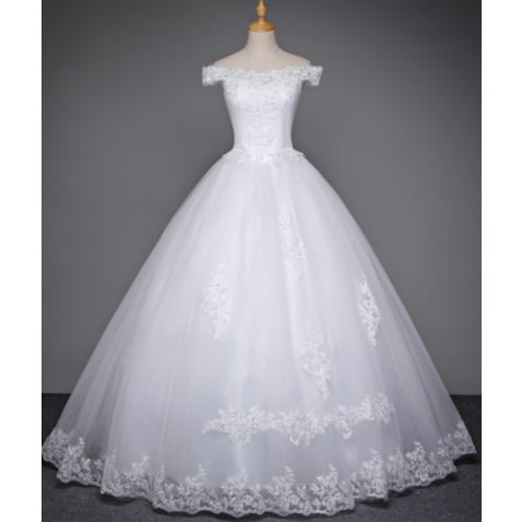 Off-shoulder Wedding Dress