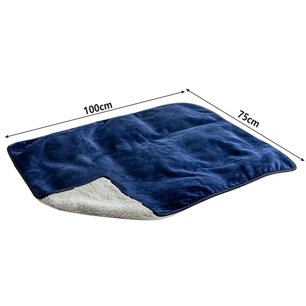 Dog Bed Mat Cozyshield Pet Blanket Waterproof Washable for Dogs Navy Blue