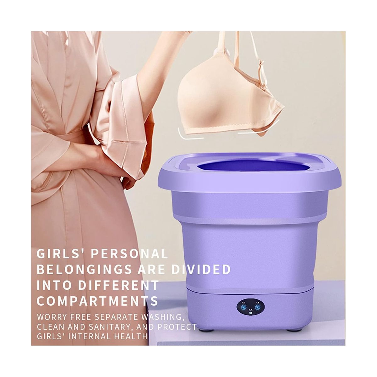 Portable Washing Machine,Folding Mini Washing Machine