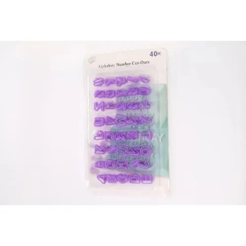 Alphabet And Number Cutter 40pcs
