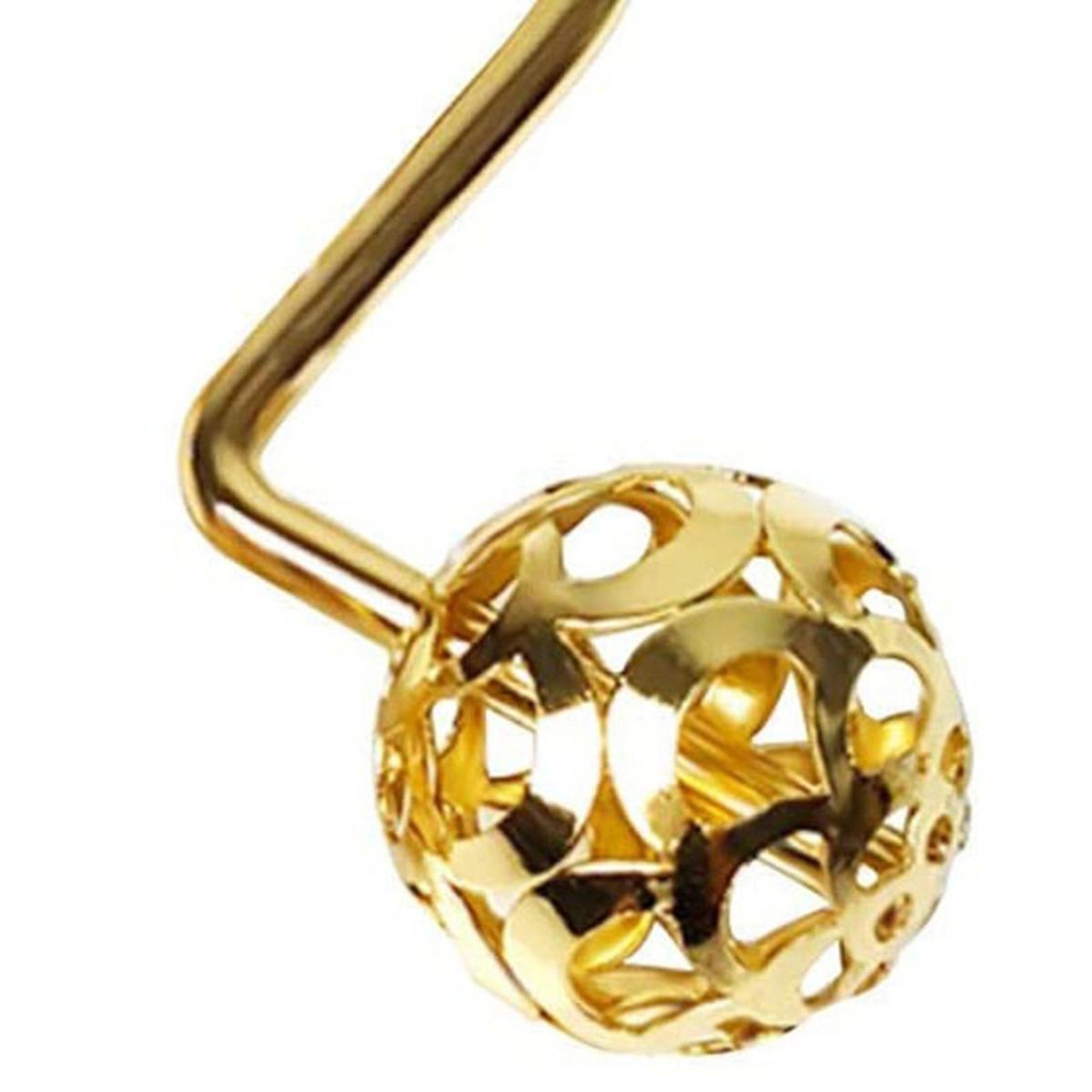 12Pcs Shower Hanger Rings Washroom Bathroom Curtain Rod Hooks Golden