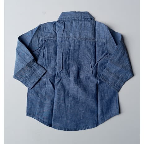 Vertbaudet Long Sleeve Silk Shirt For Baby Boy