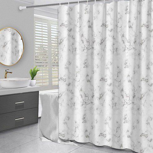 Rightmarket 1+1 Classy Marble Pattern Shower Curtain Moire