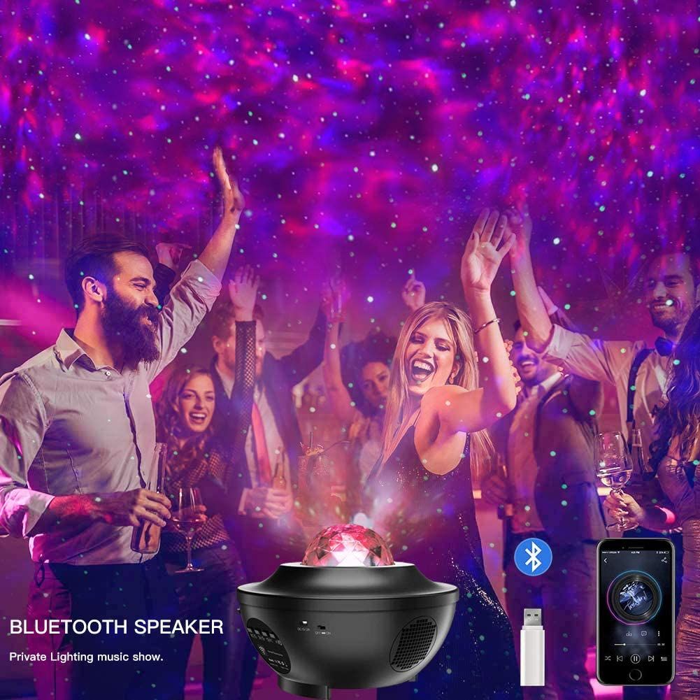 Starry Sky Projector With Remote Control Ocean Wave LED