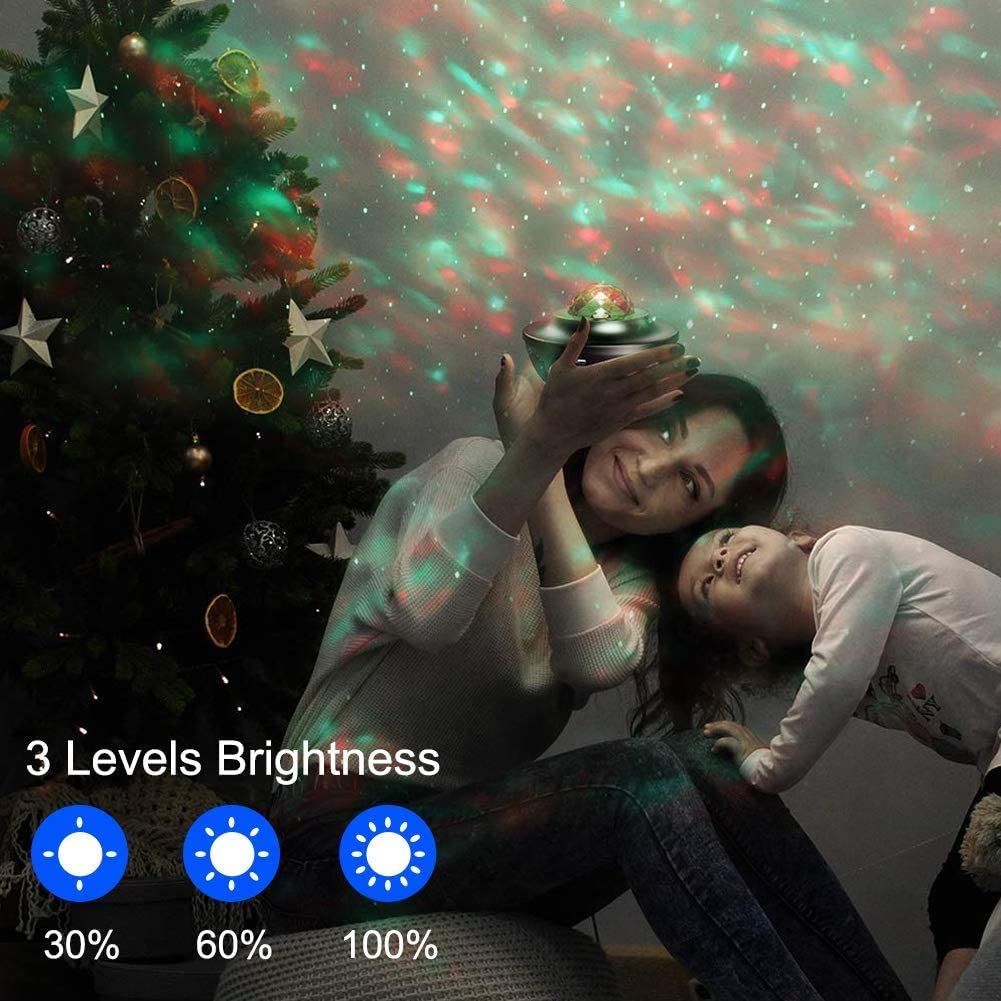 Starry Sky Projector With Remote Control Ocean Wave LED