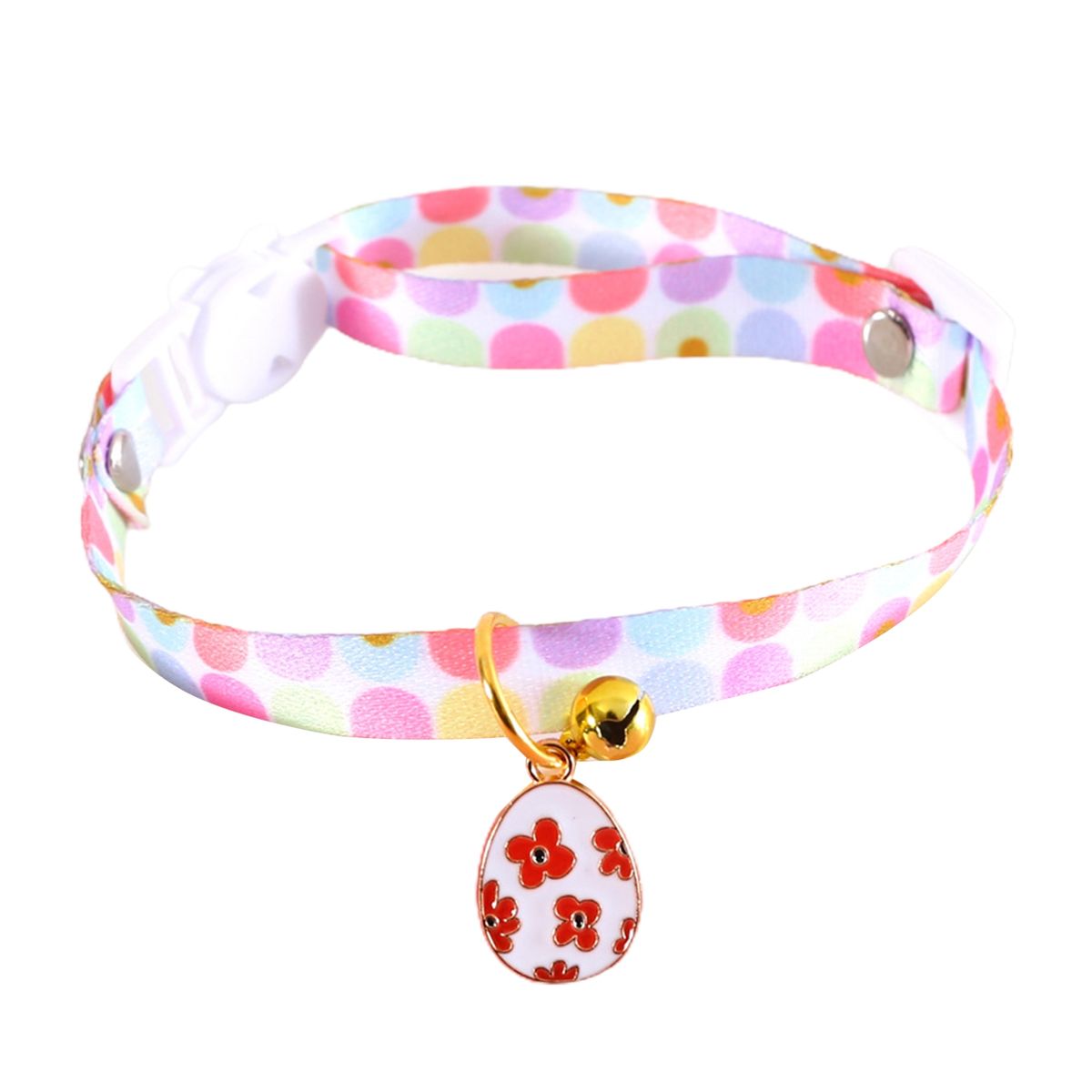 Dog Necklace Collar Easter Cute Egg Pet Collar Neck Chain Red