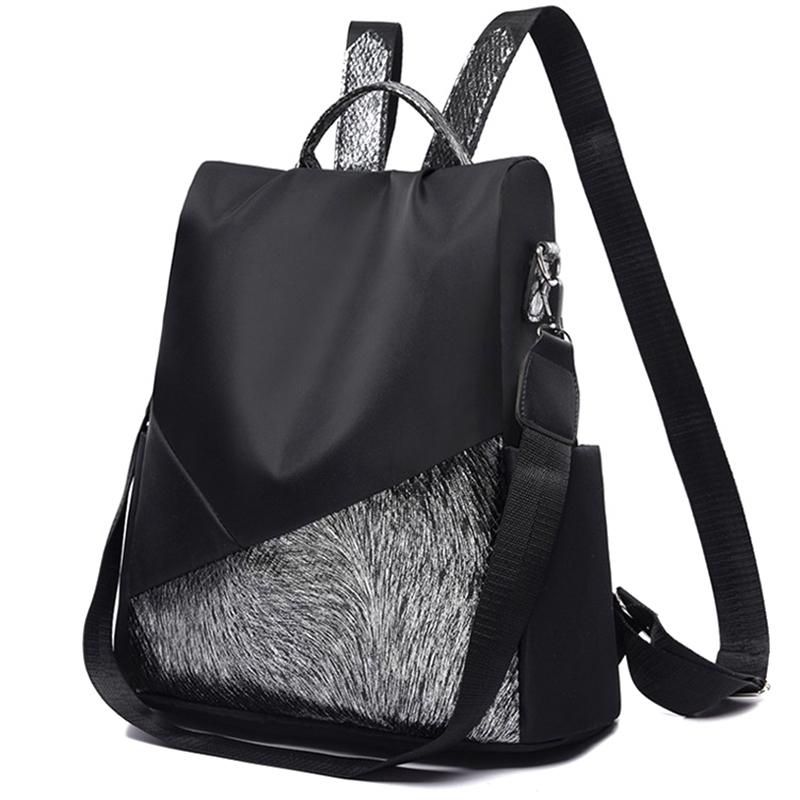 Fashion Casual Anti-Theft Travel Backpack Ladies -Black