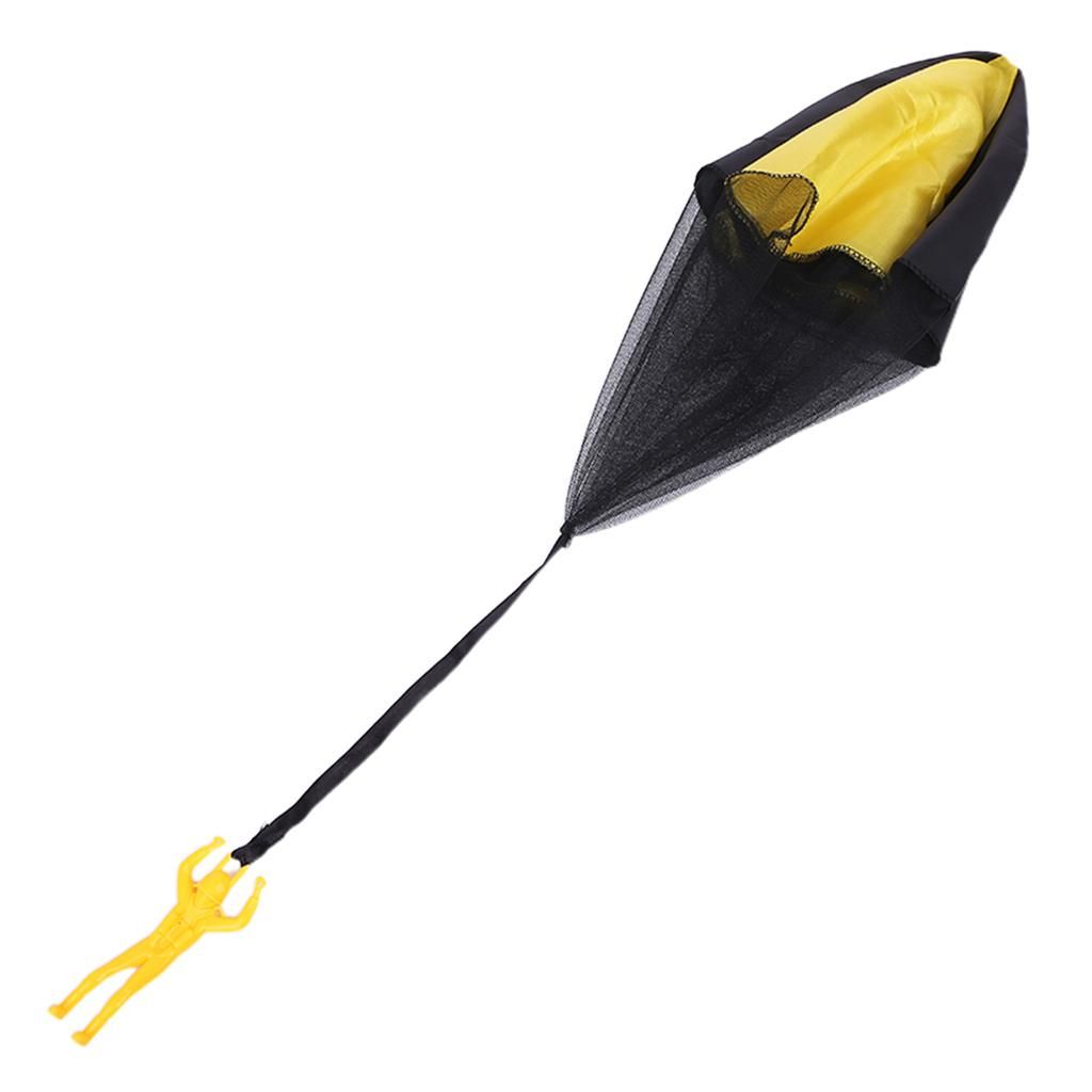 Mini Parachute Toys Boys Girls Hand Throw Flying Yellow