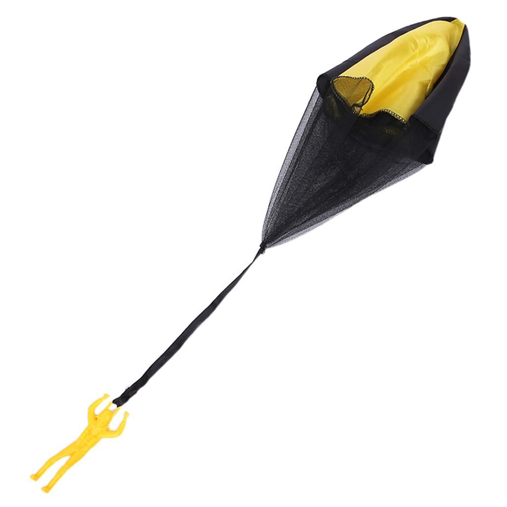 Mini Parachute Toys Boys Girls Hand Throw Flying Yellow