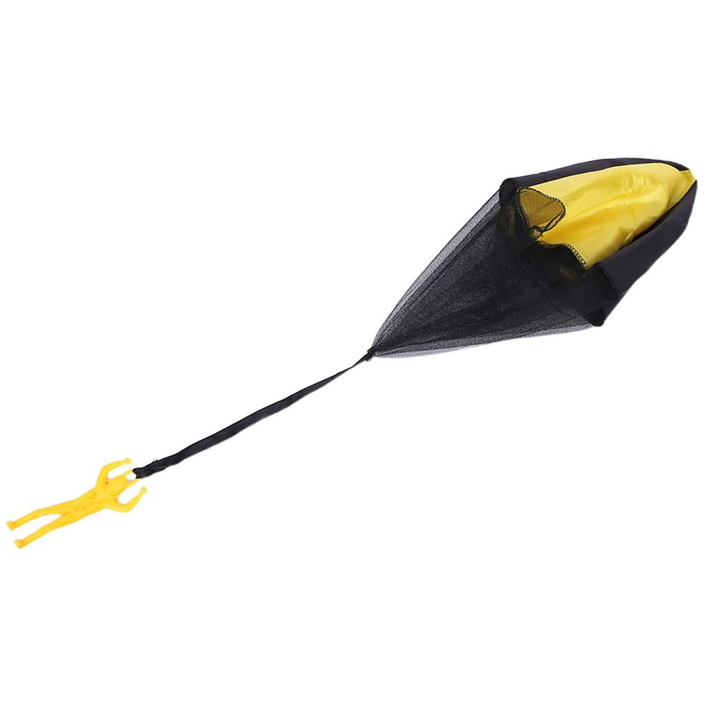 Mini Parachute Toys Boys Girls Hand Throw Flying Yellow
