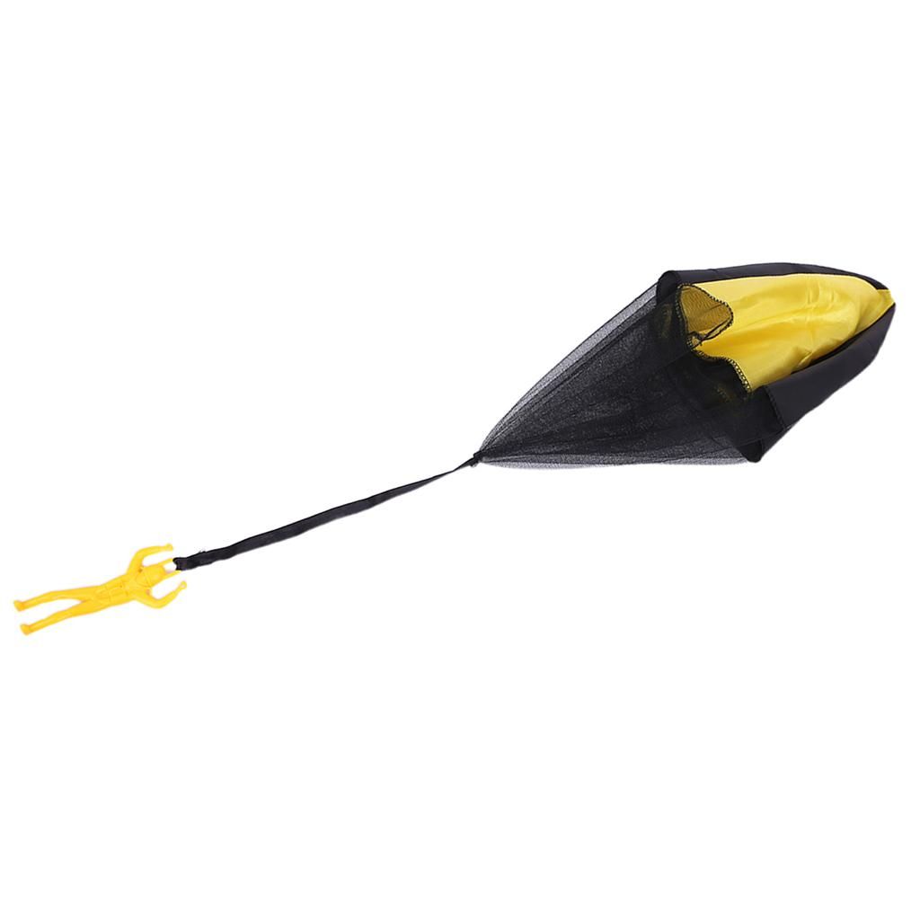 Mini Parachute Toys Boys Girls Hand Throw Flying Yellow