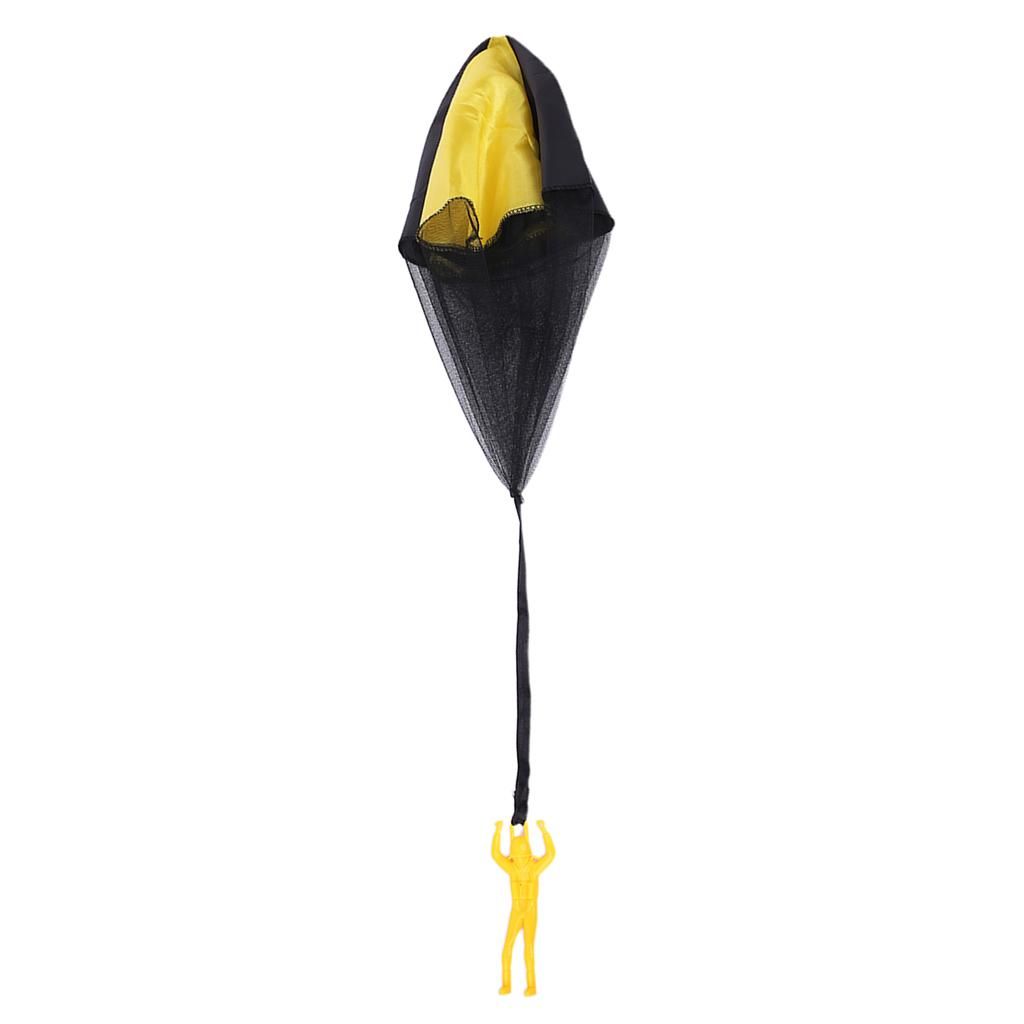 Mini Parachute Toys Boys Girls Hand Throw Flying Yellow