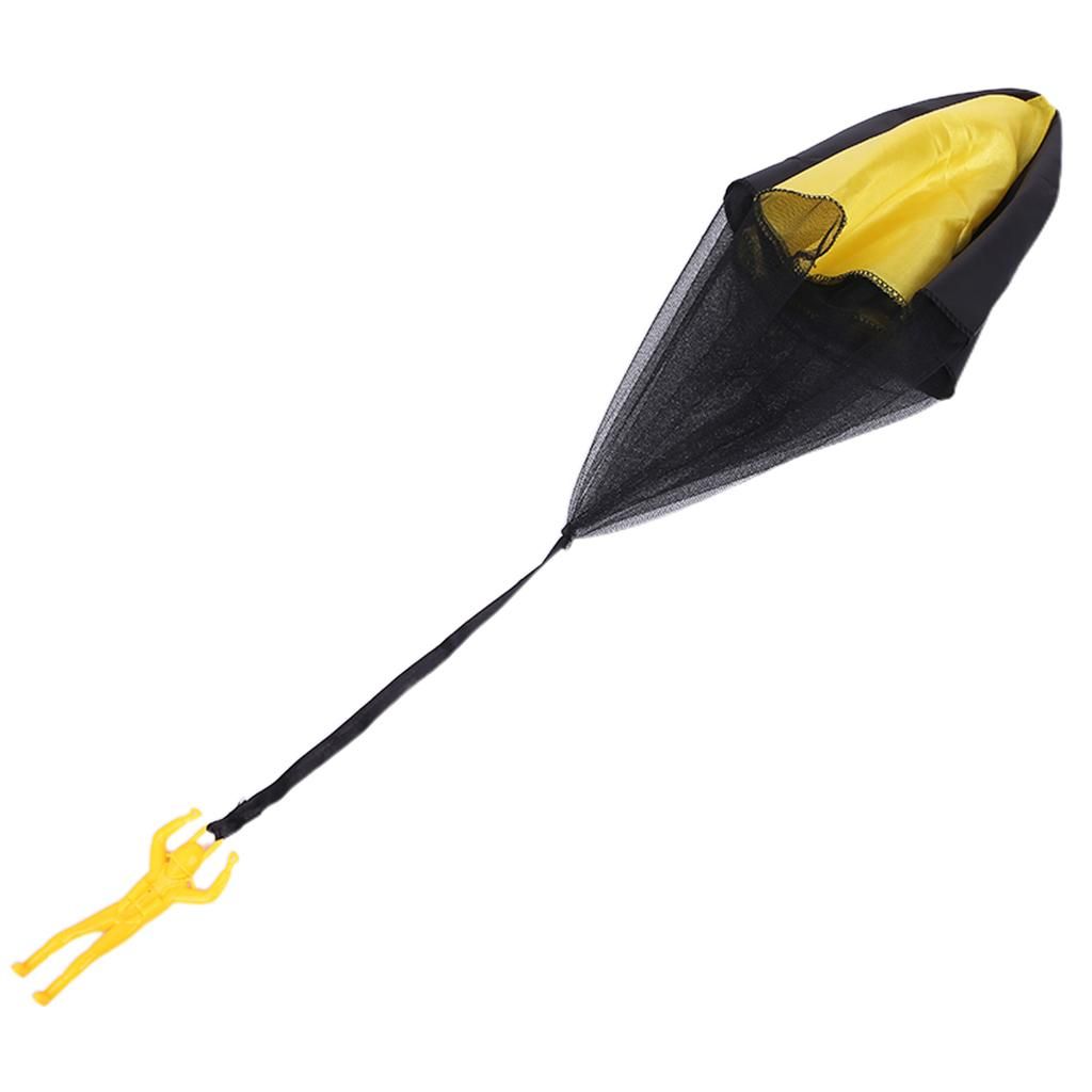 Mini Parachute Toys Boys Girls Hand Throw Flying Yellow