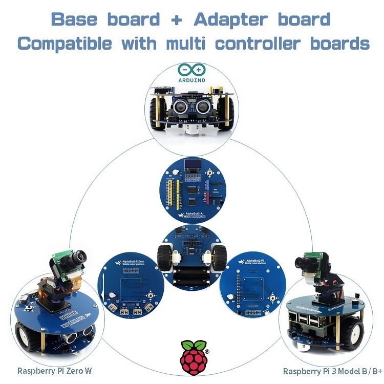 AlphaBot2 Robot Building Kit For Raspberry Pi 3 Model B