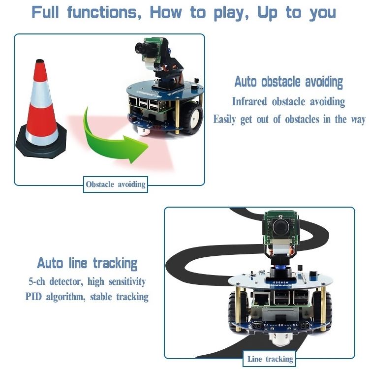 AlphaBot2 Robot Building Kit For Raspberry Pi 3 Model B