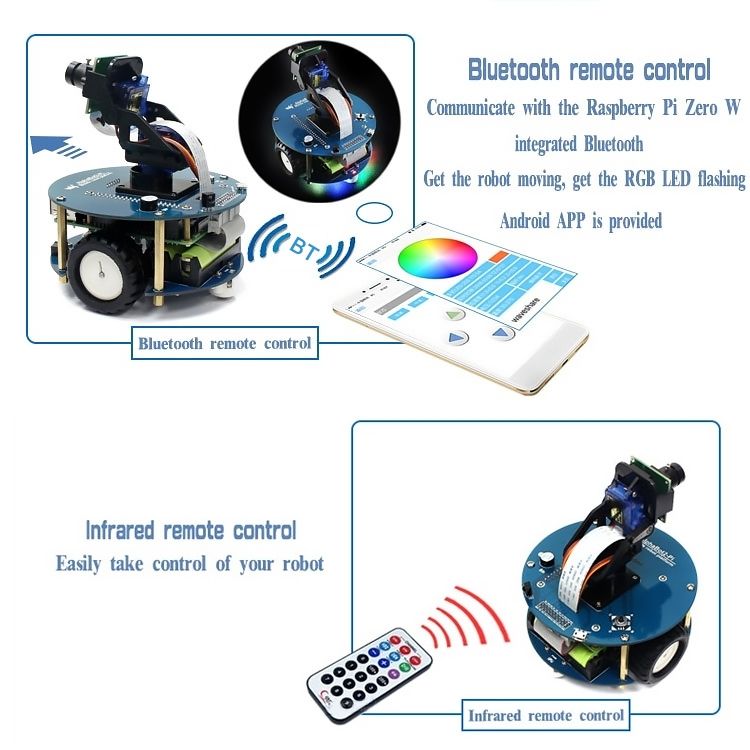 AlphaBot2 Robot Building Kit For Raspberry Pi 3 Model B