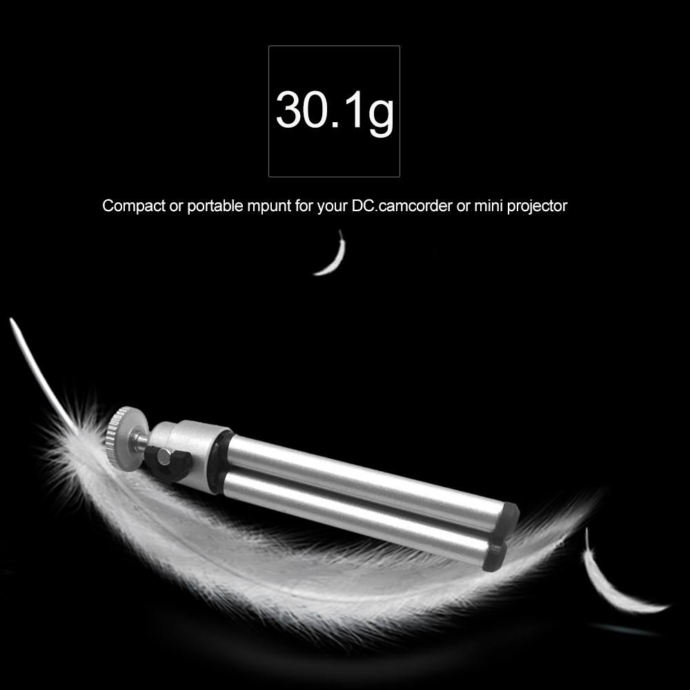 Mini Flexible Projector Tripod Stand Bracket Mini Projector Aluminum Alloy Holder Stand Projetor Tripod Silver