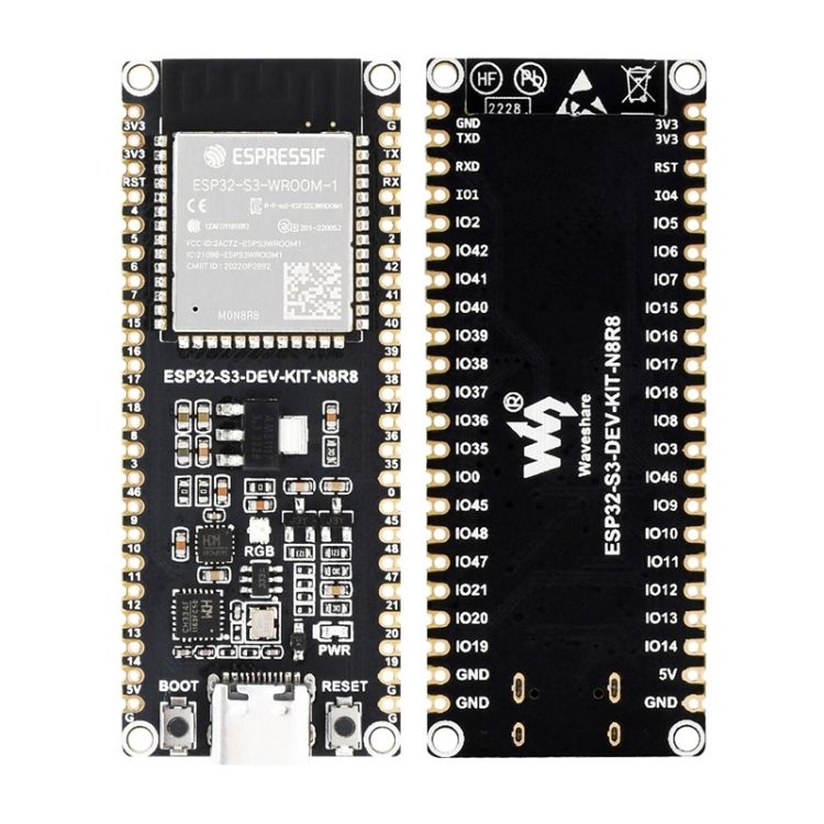 Waveshare ESP32-S3 Microcontroller  Standard Ver. With Pinheader 24263