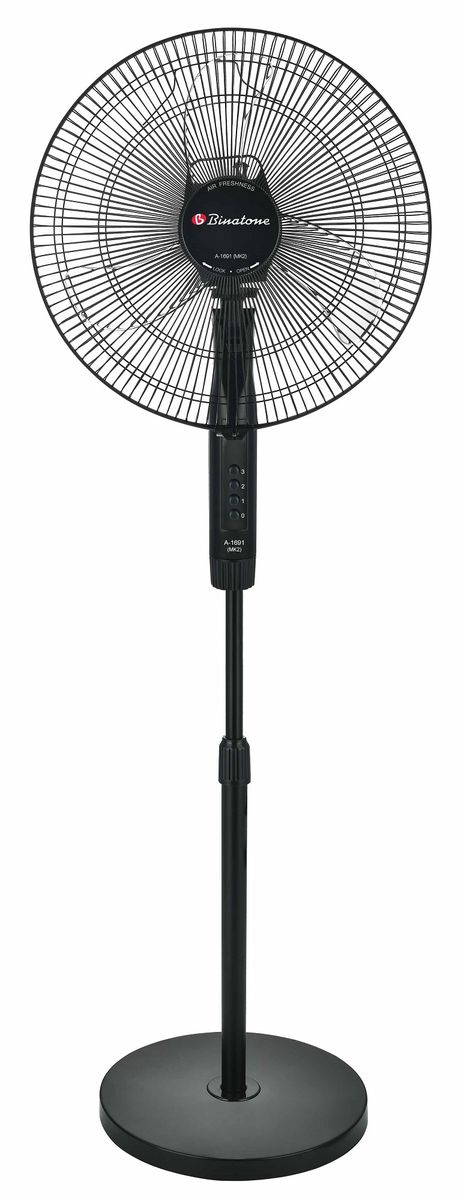 Standing Fan 16 Inch - A-1691 - Black