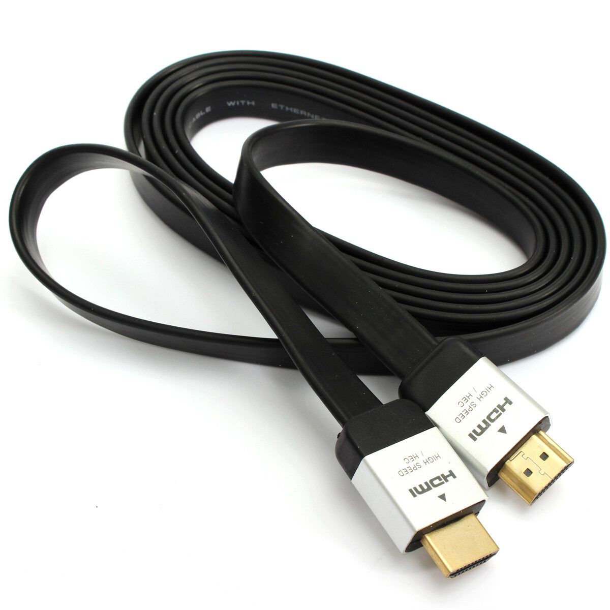 Wholesale High Quality Speed Black Gold 3D 1.4 Version HDMI Cable 1080P 2M For Sony For PS3 For XBOX360 DLC-HD20HF TV Computers
