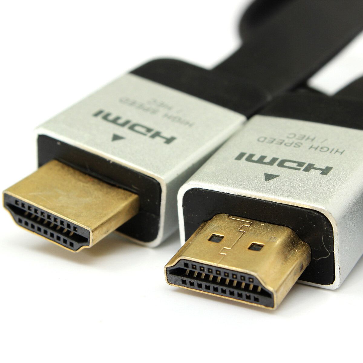 Wholesale High Quality Speed Black Gold 3D 1.4 Version HDMI Cable 1080P 2M For Sony For PS3 For XBOX360 DLC-HD20HF TV Computers