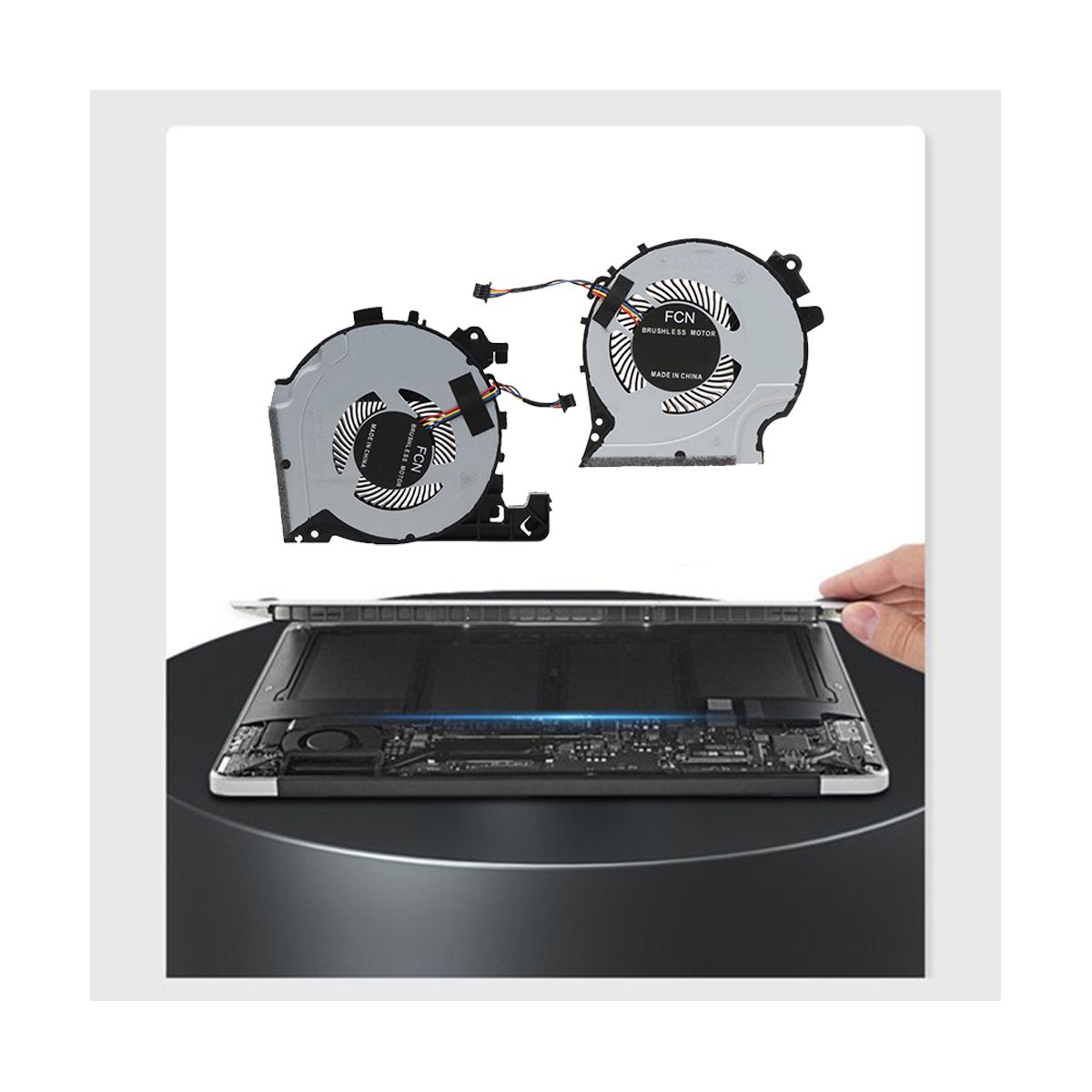 1 Pair Laptop CPU GPU Fan for HP PAVILION Shadow Wizard