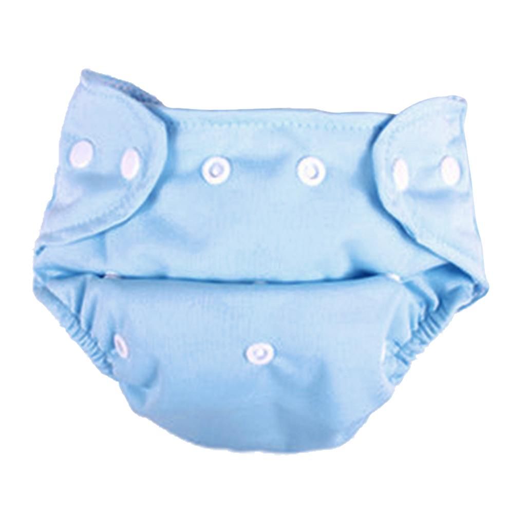 Baby Reusable Washable Pocket Nappy Diapers Adjustable Cloth Blue