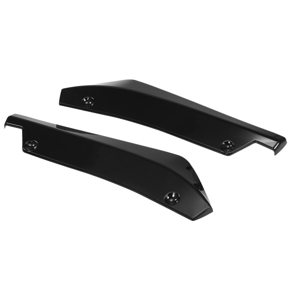 Fit Rear Bumper Lip Splitter Fins Body Lip Spoiler Chin