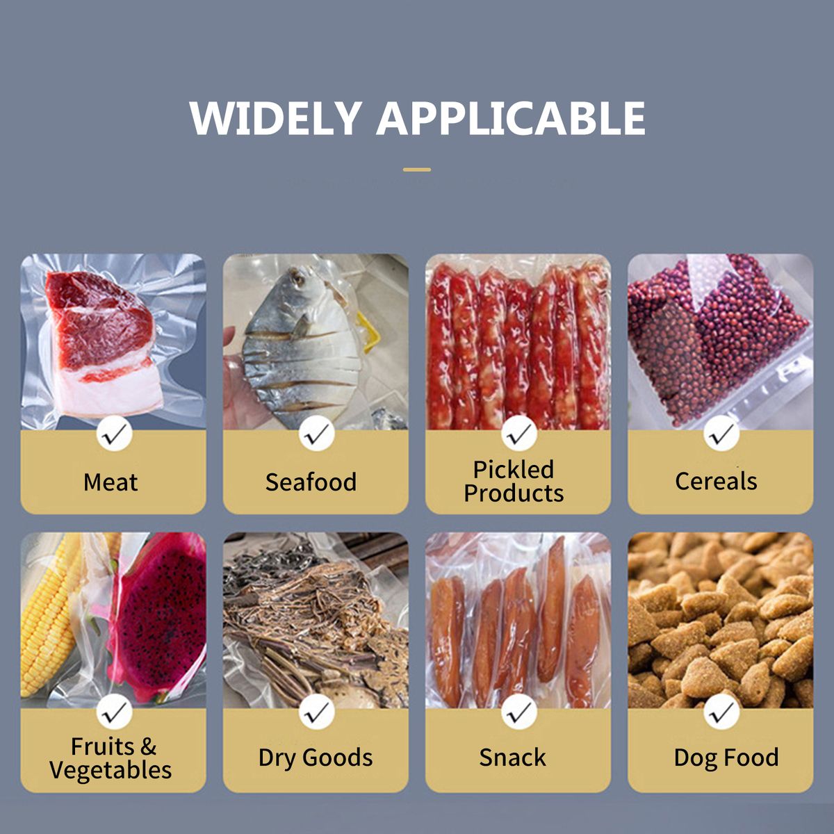 Vacuum Sealer Machine With 10PCS Vacuum Bags Automatic Food