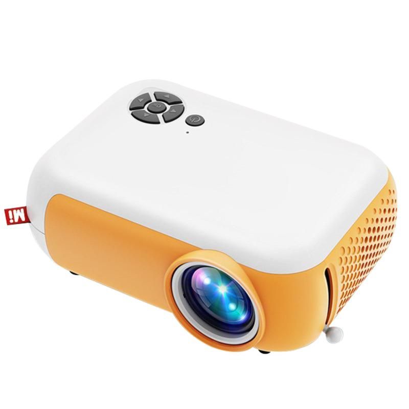 Portable Yellow Mini Projector For Phone Tablet Laptop